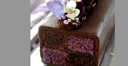 Gluten-Free and Vegan Violet And Chocolate Battenberg Cake Recipe
