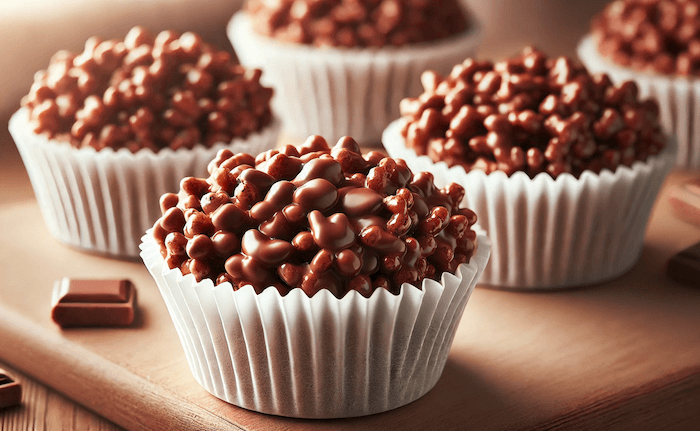 Old School Chocolate Rice Crispy Cakes