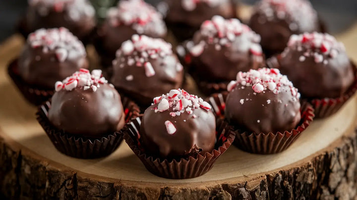 Peppermint Chocolate Brownie Truffles Recipe