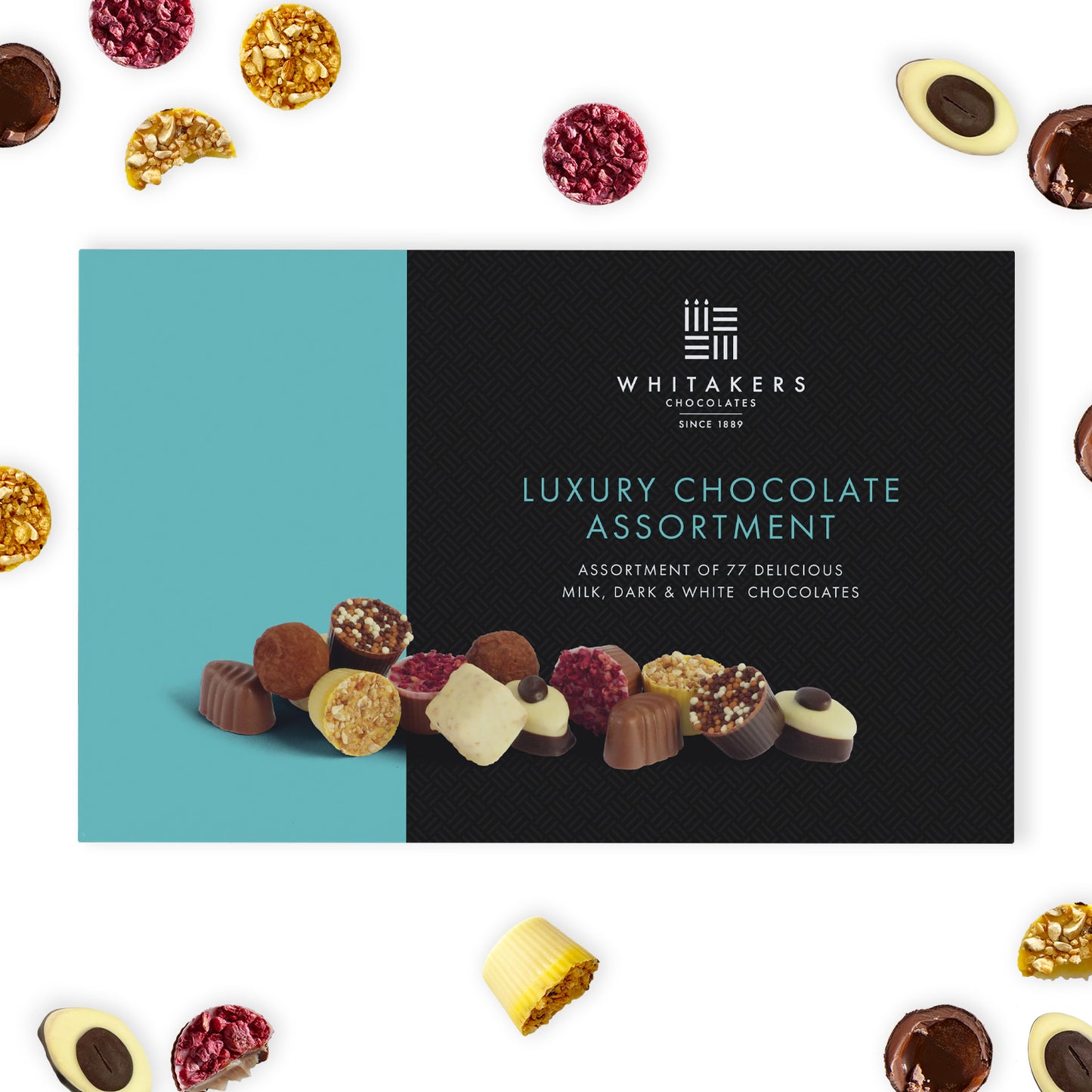 Gourmet Assorted Hand-Finished Chocolates & Truffles (875g)