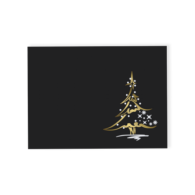 Christmas Tree Chocolate Truffle Gift Box (Black) 80g