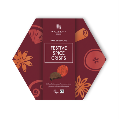 Dark Chocolate Festive Spice Honeycomb Crisps (165g)