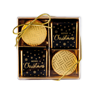 Merry Christmas 10 Chocolate Gift Box Selection (60g)