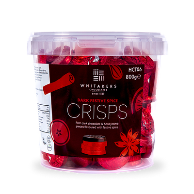 Dark Chocolate Festive Spice Honeycomb Crisps Tub (800g)