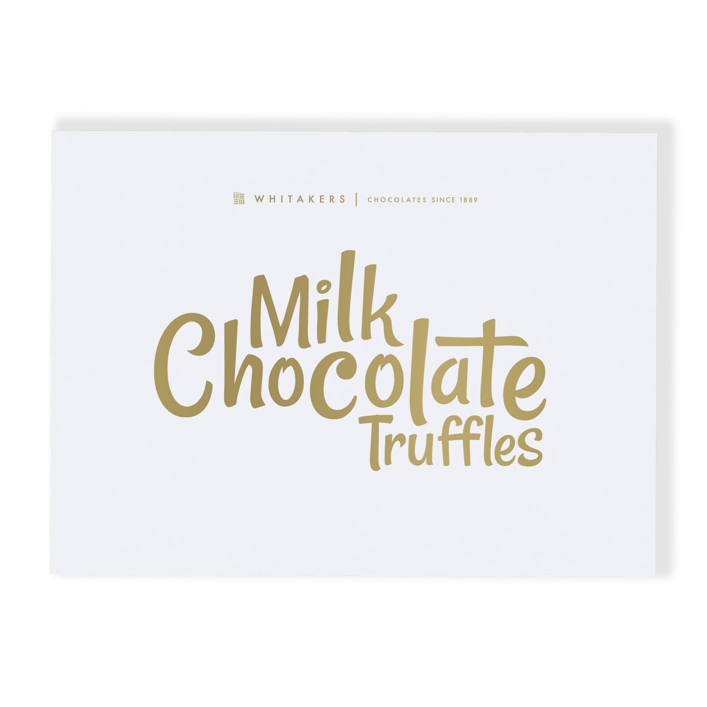 Luxury Milk Chocolate Truffles. This exquisite gift box contains eight hand-finished truffles, each featuring a lusciously soft and creamy milk chocolate ganache centre, lovingly encased in a smooth milk chocolate shell