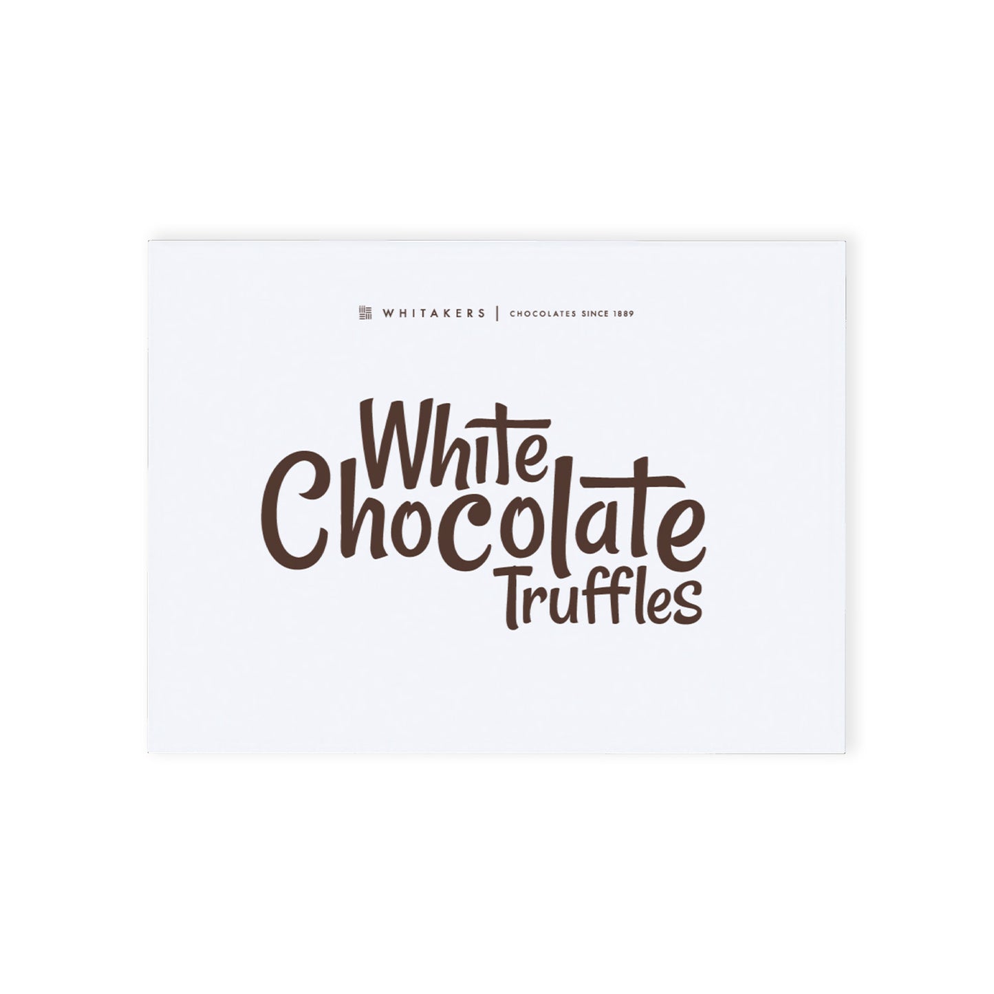 Luxury White Chocolate Truffle Gift Box – a divine collection of twelve hand-finished white chocolate truffles