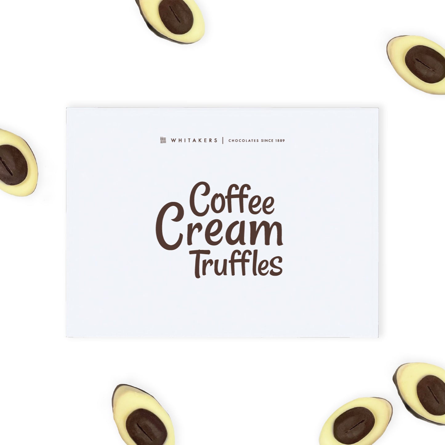 Luxury Coffee Cream Chocolate Truffle Gift Box, featuring twelve expertly hand-finished truffles