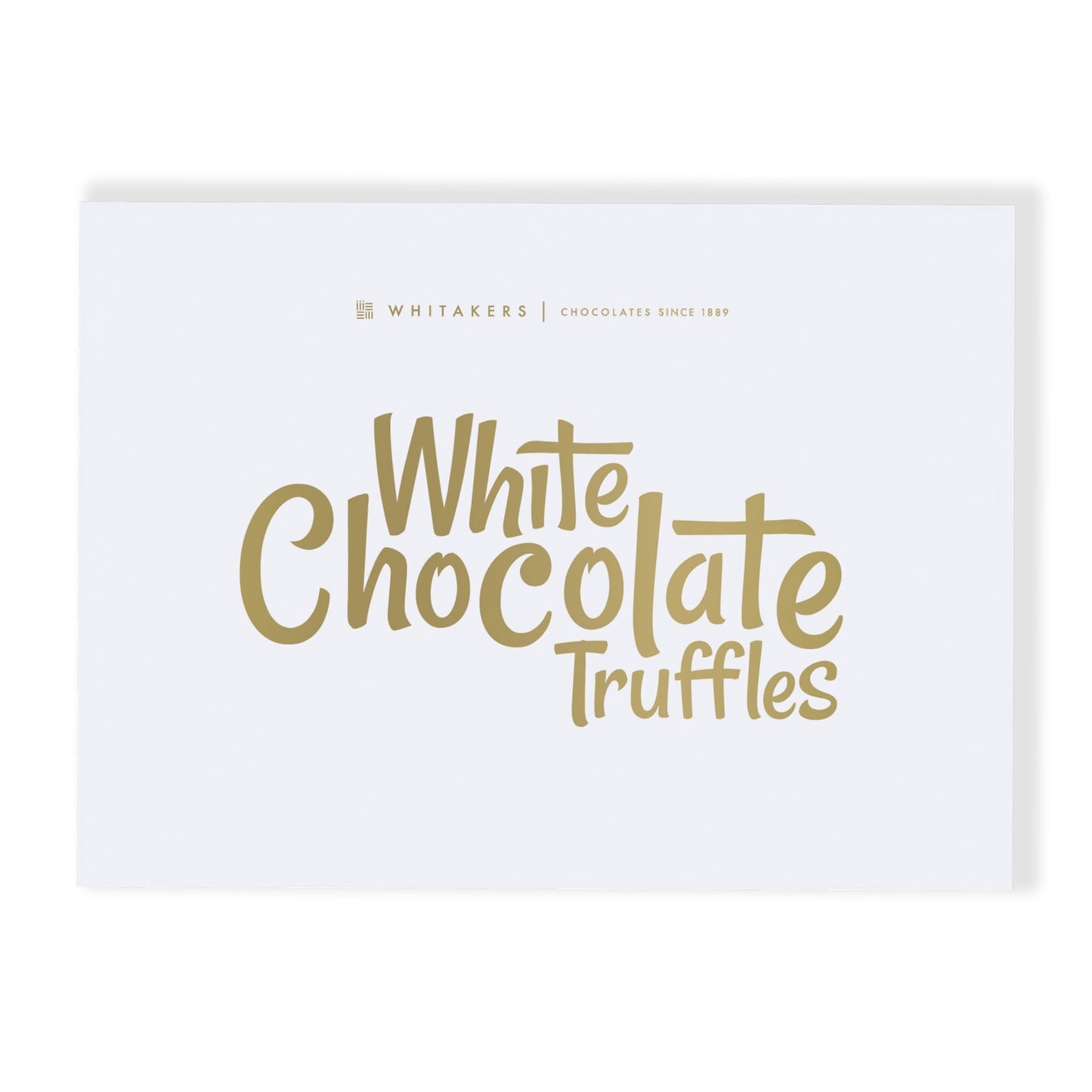 Luxury White Chocolate Truffle Gift Box – a divine collection of eight hand-finished white chocolate truffles