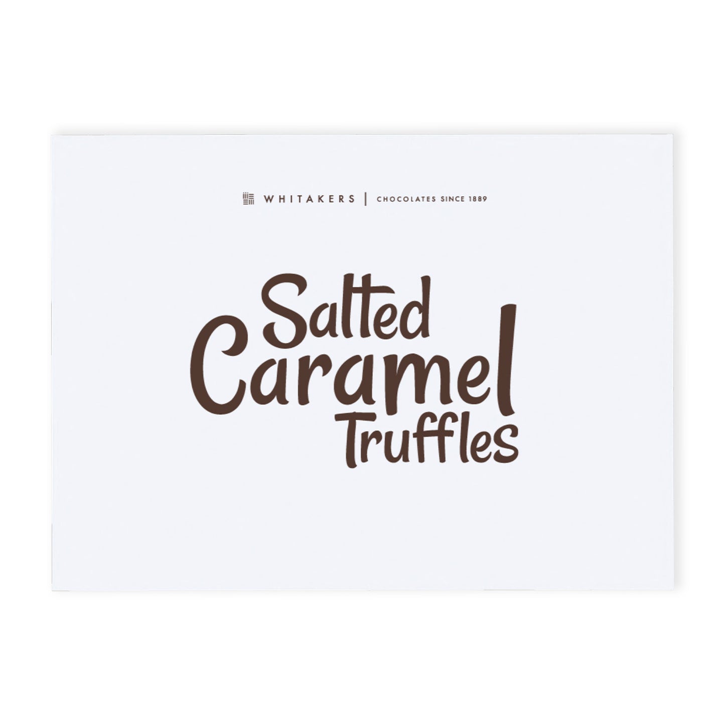 Luxury milk Salted Caramel Chocolate Truffle Gift Box, containing twelve exquisitely hand-finished truffles