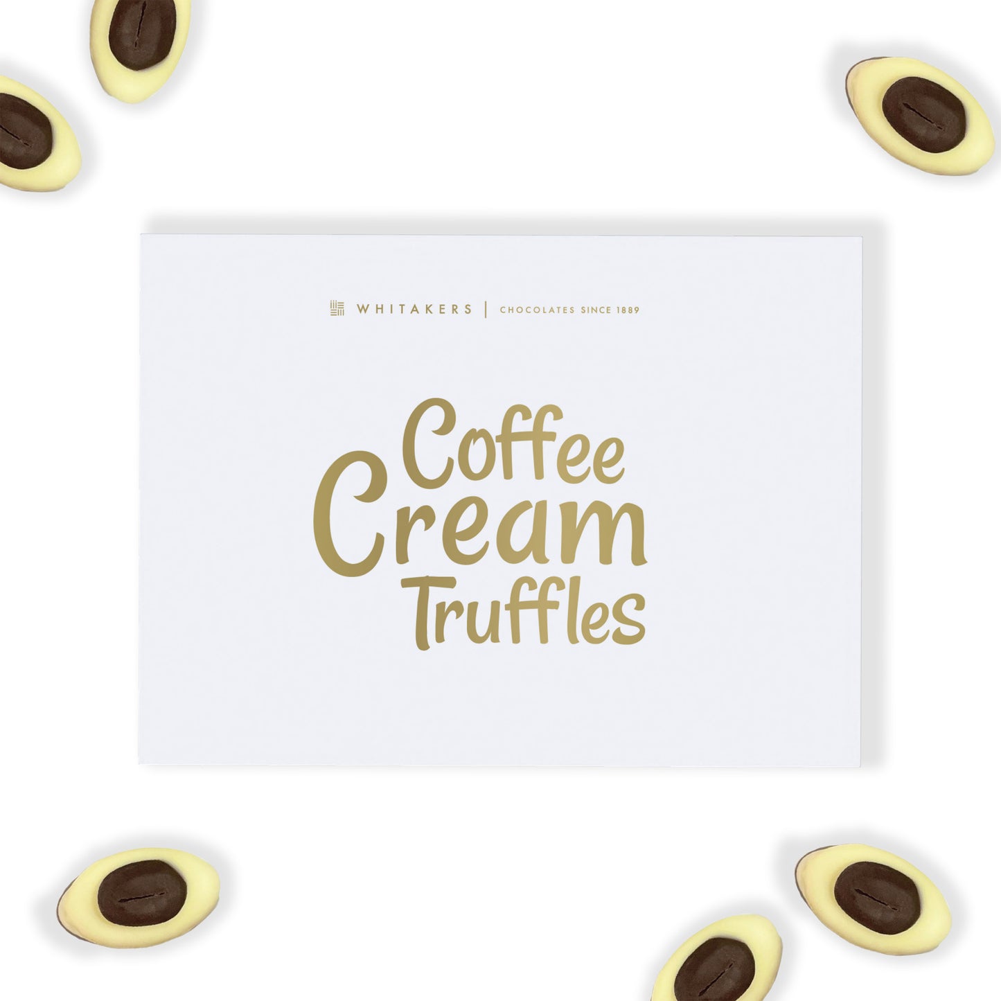 Luxury Coffee Cream Chocolate Truffle Gift Box, featuring eight expertly hand-finished truffles