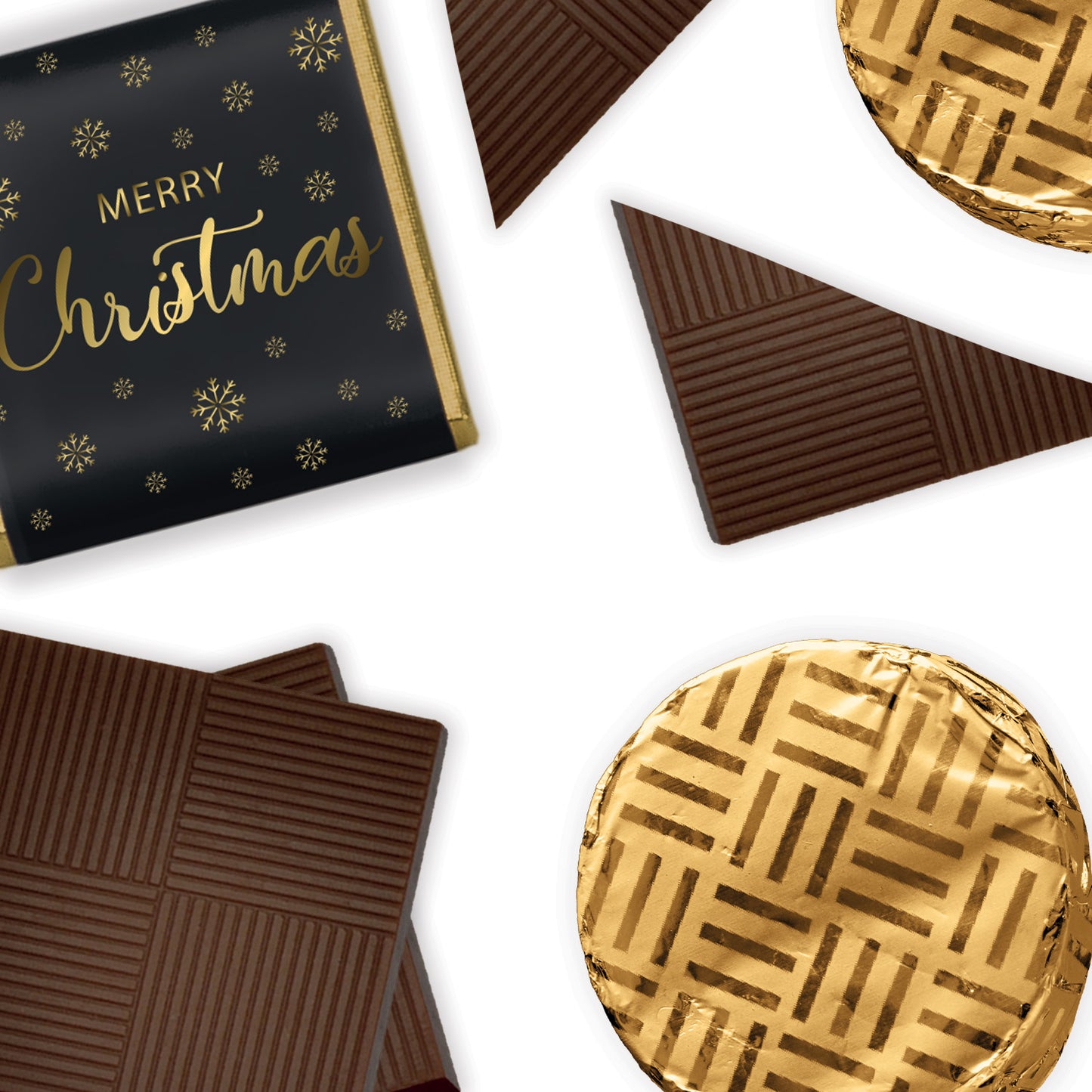 This exquisite gift box contains 10 delicious chocolates, featuring a mix of Merry Christmas Neapolitans and our classic gold-foiled mint crisps, offering a delightful variety of milk and dark chocolates