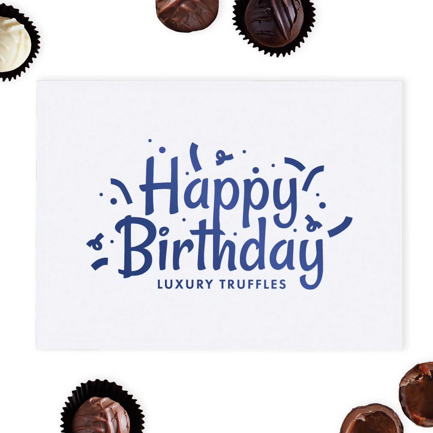 Celebrate birthdays with the delightful charm of Whitakers Chocolates' "Happy Birthday" 24 Chocolate Truffle Gift Box, a perfect blend of indulgence and celebratory cheer