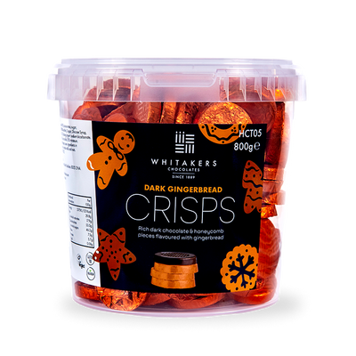 Dark Chocolate Gingerbread Honeycomb Crisps Tub (800g)