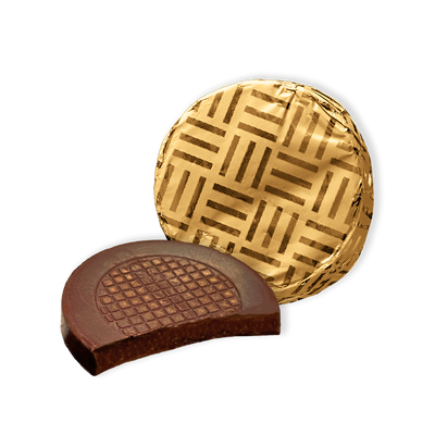 Dark Chocolate Gold Foiled Mint Crisps (2kg)
