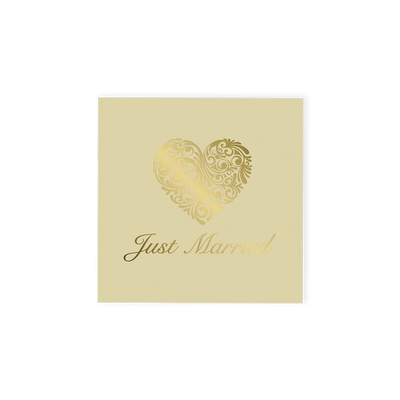 Just Married 4 Chocolate Truffle (gold) Gift Box