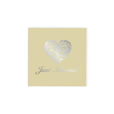 Just Married 4 Chocolate Truffle (silver) Gift Box (46g)