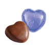 Milk Chocolate Lilac Foiled Hearts (1kg boxes)