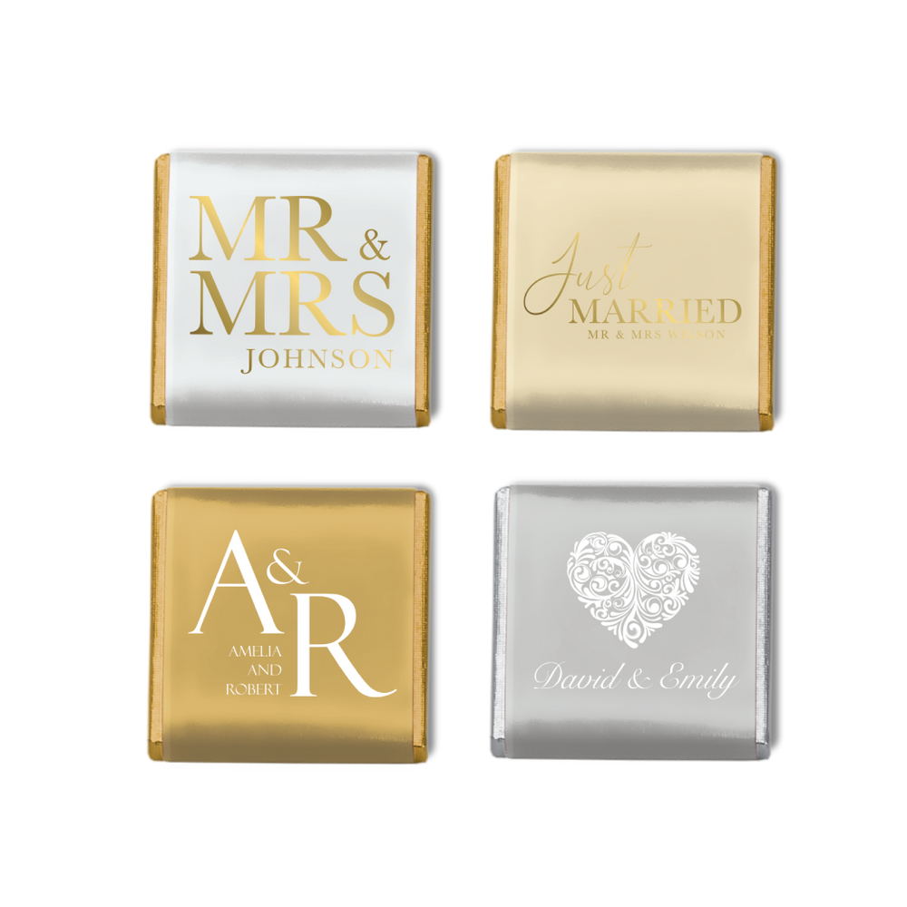 Personalised Wedding Chocolate Neapolitans, expertly crafted to add a unique touch to your celebration