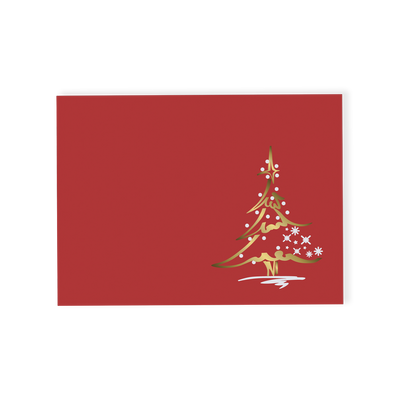 Christmas Tree Chocolate Truffle Gift Box (Red) 80g