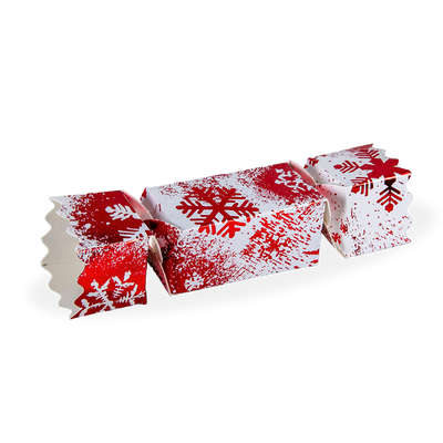 Red and White Chocolate Snowflake Christmas Cracker (33g)