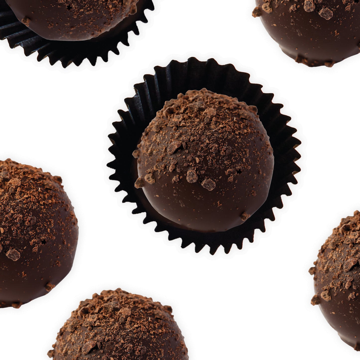 dark chocolate rum truffles packed in 1kg bulk catering boxes