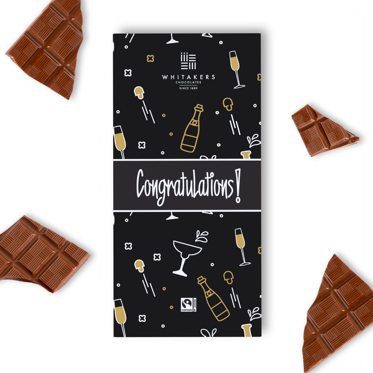 90g milk chocolate congratulations bar