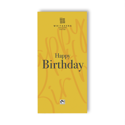 Happy Birthdays (Yellow) Milk Chocolate Bar (90g)